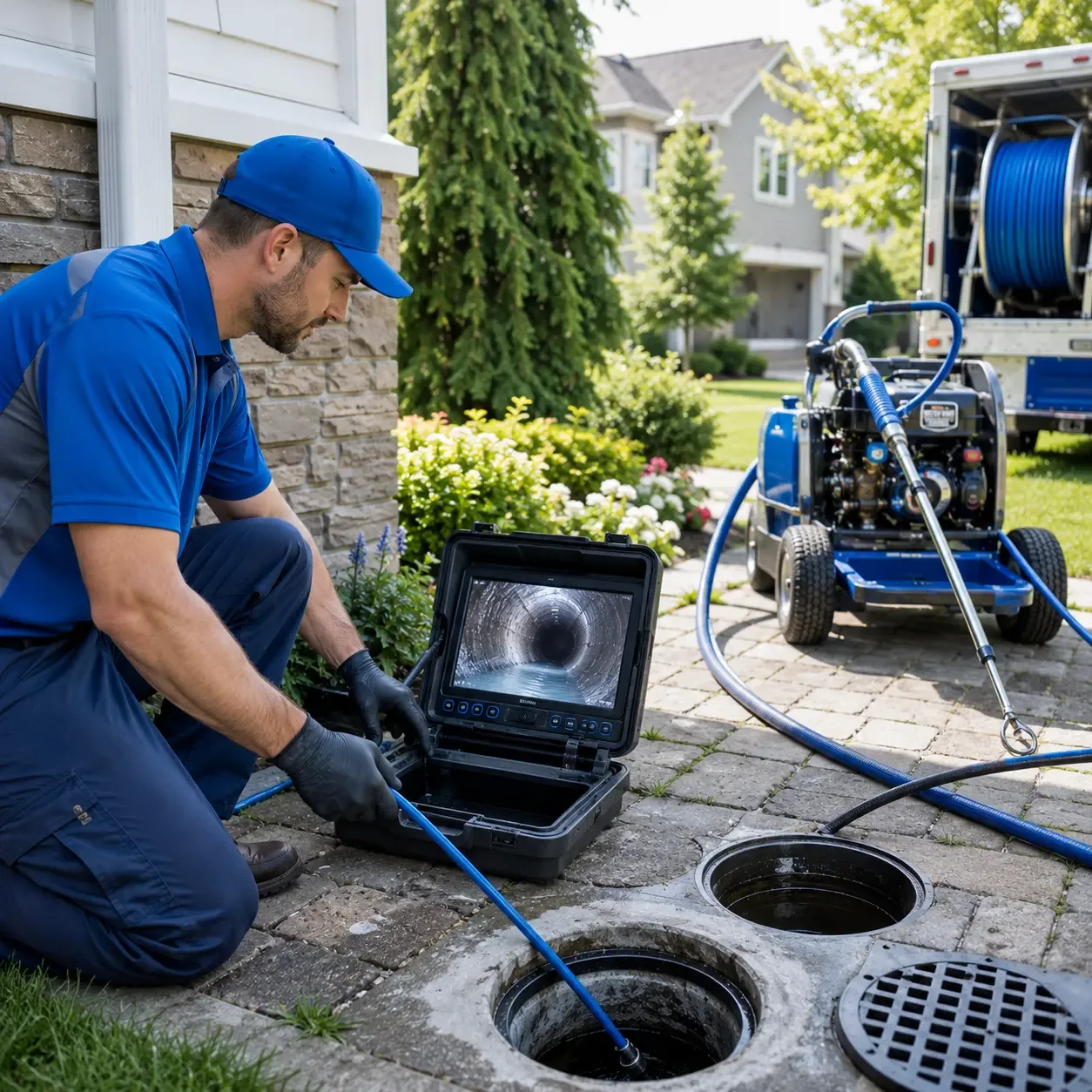 Outdoor drain cleaning professionals serving Unionville, CT